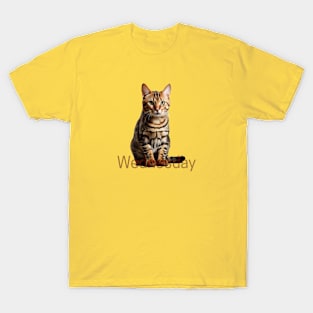 Wednesday cat. Get ready! T-Shirt